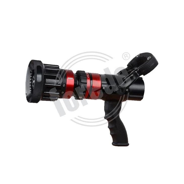 Selectable Fire Hose Gun Nozzle With Pistol Grip