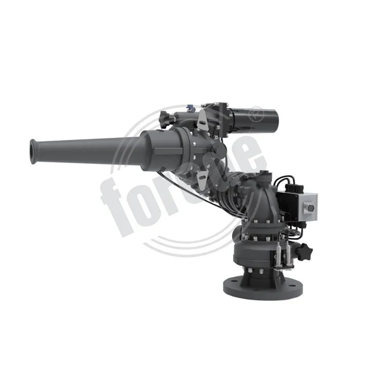 Pas de waterkanonbrandmonitor aan