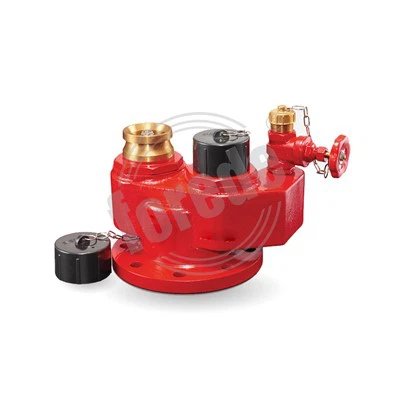 2-weg breeching-inlaat